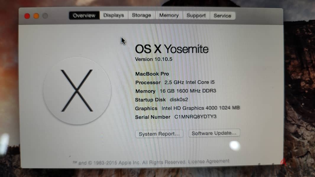 MacBook Pro (Mid-2012 Model) 1