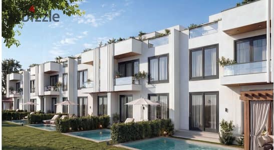 تاون هاوس للبيع 225م في كمبوند  ليال العاصمة الادارية Layal New Capital في منطقة ال R8 بالتقسيط على 12 سنه