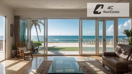 – لسرعه البيع – شاليه – ريسيل – Sea Shore – الساحل الشمالي- prime location-open view-تقسيمه مميزة-بمقدم و تكمله اقساط بدون اي فوايد