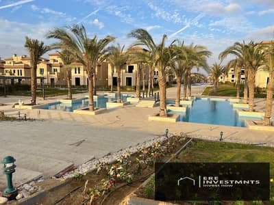 Middle classic townhouse with swimming pool view for sale at the lowest price in the market in La Vista City in the heart of the New Administrative