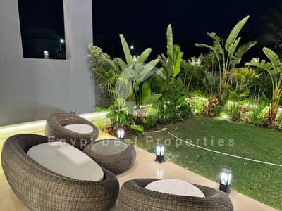فيلا سوبر لوكس مفروشة  4 غرف+ناني للايجار في هايد بارك التجمع الخامس Standalone for Rent