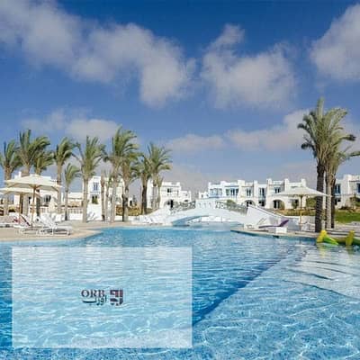 Ground chalet for sale in Mountain View Ras El Hekma, Crete Island, corner unit, built up area 92 sqm plus 98 sqm garden, 2 bedrooms and 2 bathrooms,