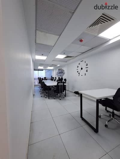 A distinguished administrative headquarters of 120 sqm, furnished, air-conditioned, for rent in the strongest location in Business Plus, Fifth Settlement