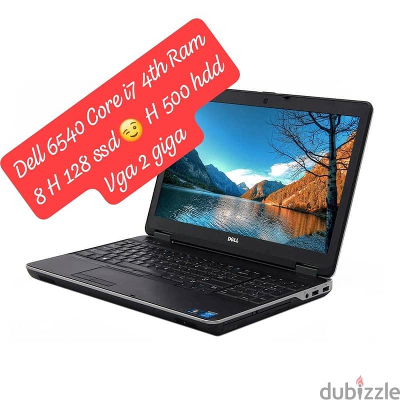 dell 6540 Core i7 4th Ram 8 Vga 2 3