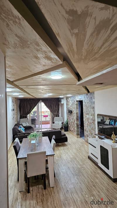 Apartment for sale with furniture and appliances in Highland Park compound in the Fifth Settlement