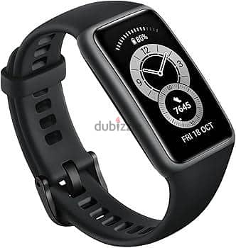 Huawei band 6 بالعلبة و شاحن