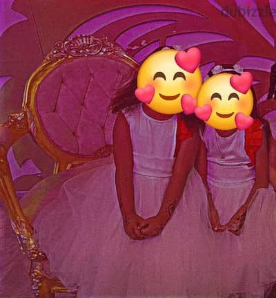 2 فستان بناتي أبيض