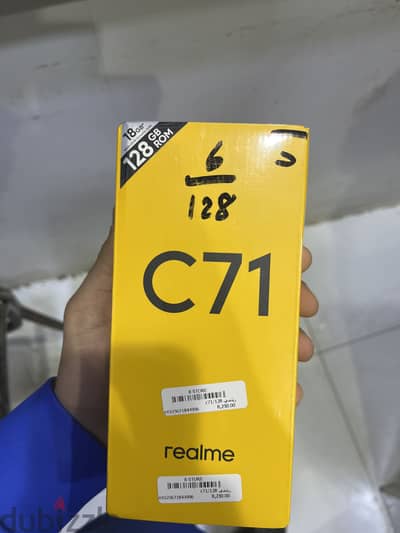 Realme C71 ram: 6 storage: 128 battery: 6000 45w