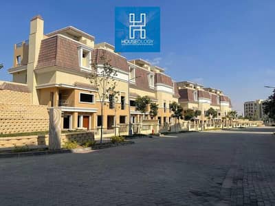 اخر فيلا كورنر 240م برايم لوكيشن علي اكبر لاند سكيب للبيع بكمبوند سراي Sarai new Cairo
