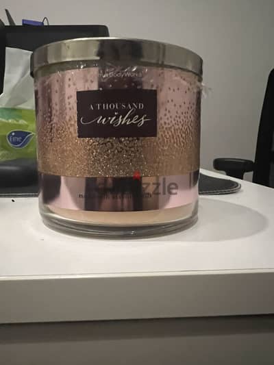 Bath & Body works scented candle.