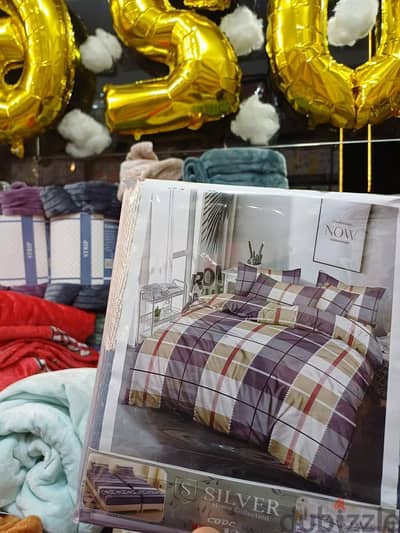 طقم سرير (جملة فقط) ملمس قطني ٣d فلات واستيك اطفال وكبير