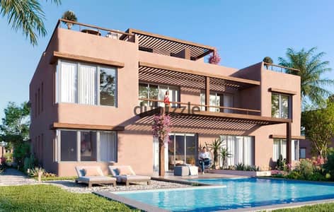 شاليه سينيور في Hacienda حديقة بمساحة 210 متر مربع مباشرة على لاجون قابل للسباحة | Palm Hills Developments