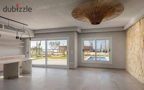 Chalet with direct sea view on the North Coast, fully finished with air conditioning - Dose Akam Alrajhi