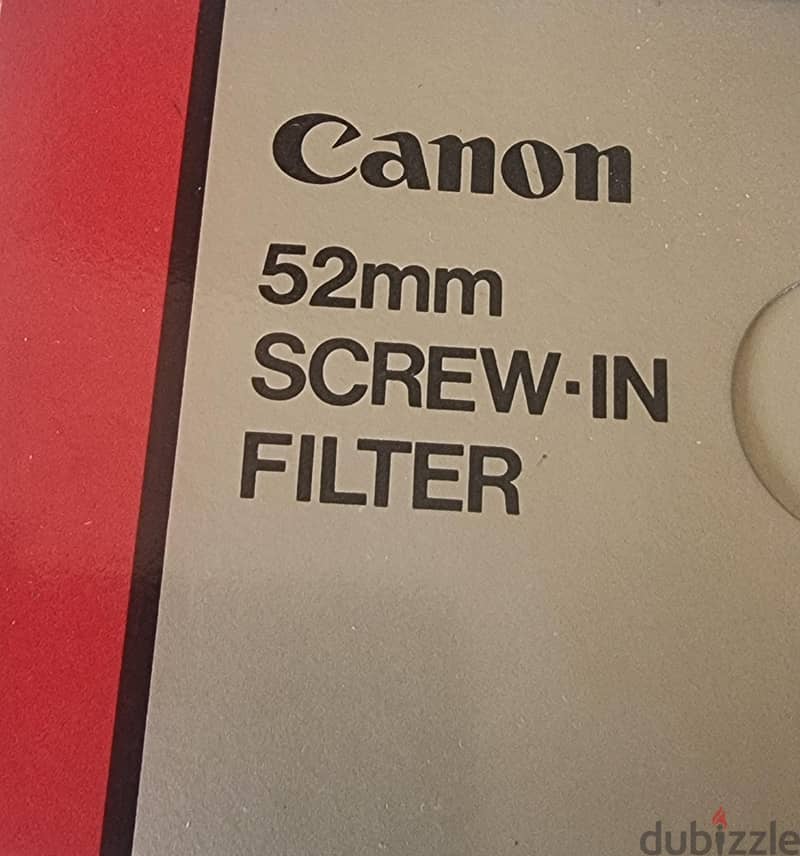 canon 52mm screw in filter 1