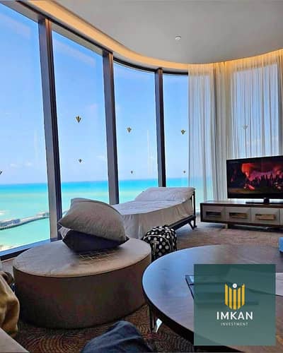Only for 1,600,000 upfront, the last apartment of 122m with a sea view in Al-Abrag, Alamein, North Coast is for sale.