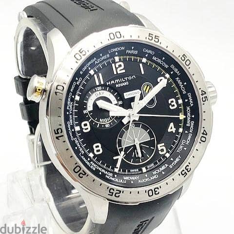 Hamilton Worldtimer Chronograph Black Dial Men's Watch 1