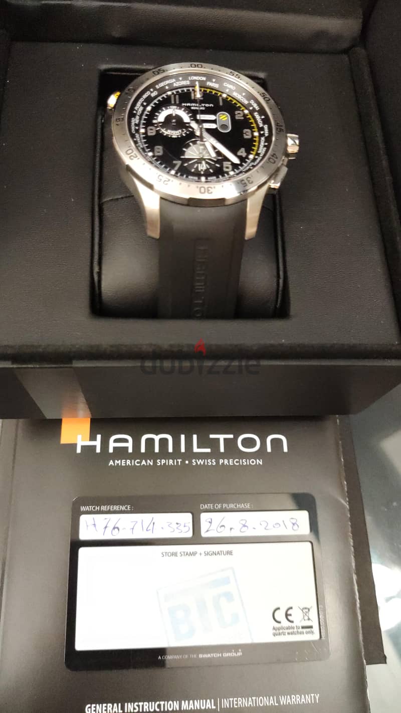 Hamilton Worldtimer Chronograph Black Dial Men's Watch 3