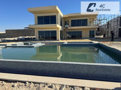 باقل من سعر الشركه شاليه ريسيل241م كورنر دايركشن وايت الساحل الشمالي full sea view -بمقدم و تكمله اقساط بدون اي فوايد