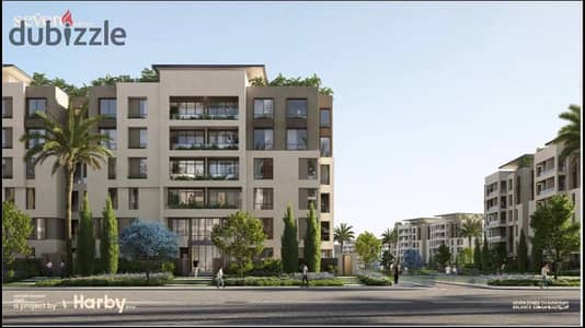 Apartments for sale شقةللبيع  115م غرفتين (ماستر) دور أول بحري واجهة بالكامل في Seven Residence في حدايق اكتوبر October gardens علي شارع زويل مباشرة