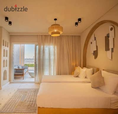 شاليه متشطب بالكامل في سي شور عالبحر مباشرة بجوار هاسيندا ويست وبالقرب من بالم هيلز