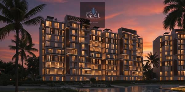 Apartment overlooking the largest lagoon in the New Capital with the lowest down payment, next to the University, Embassies District, Bin Zayed Axis,