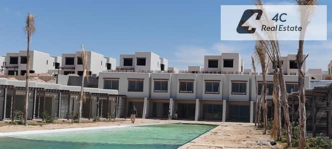 باقل من سعر الماركت شاليه ريسيل في هاسيندا ويست الساحل الشمالي-Full Sea View-بمقدم و تكمله اقساط بدون اي فوايد جاهز للمعاينه