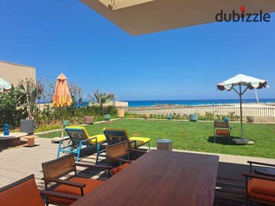 Prime located fully finished chalet sea view in June SODIC in Ras Al-Hikma km 193, next to Direction White