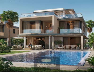 The حق Town House, finished, in Palm Hills at the best location in Sheikh Zayed next to Hassan Allam and New Giza