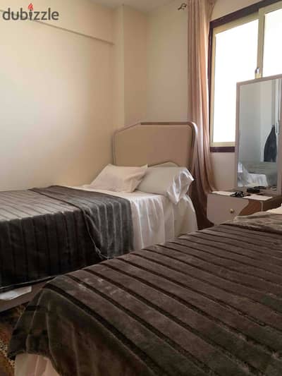 For rent daily and summer apartment furnished in Port Said fully air-conditioned area 63 meters 4 beds