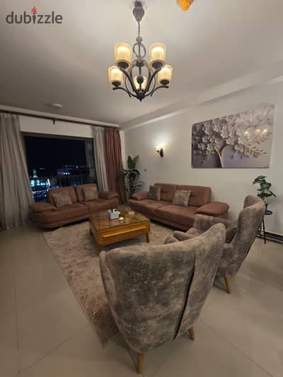 Luxury 2-Master BR Furnished Duplex for Rent in Porto New Cairo (Pool View)