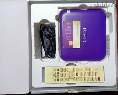 رسيفر بين سبورت استعمال خفيف معاه كل مشتملاته بالكرتون