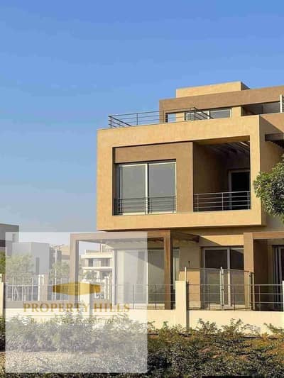 فيلا للبيع بتشطيب كامل من بالم هيلز palm hills في التجمع الخامس متاح امكانيه التقسيط علي 10سنين