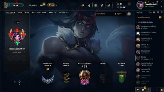 اكونت League of Legends ليڤل عالي ومميزات كتير