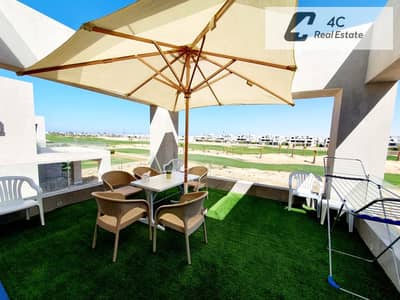 باقل من سعر الماركت شاليه 363م تشطيب كامل بالفرش ريسيل فوري في هاسيندا باي الساحل الشمالي بتقسيمه مميزة -جاهز للمعاينه والاستلام