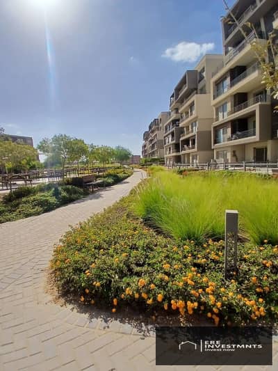 Apartment with Garden for sale with best price in market and special view on water feature in Palm Hills New Cairo Compound