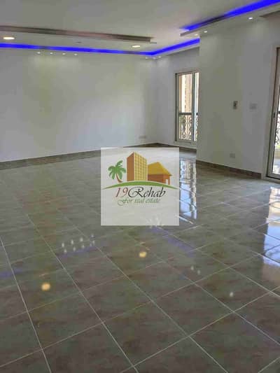For sale, a distinctive apartment in Al Rehab 2 – Phase Seven  A real opportunity for lovers of distinction and privacy  Area: 211m  View: wide garden from all directions (a very open and comfortable view)   Model: one of the best models in the phase – practical and comfortable division