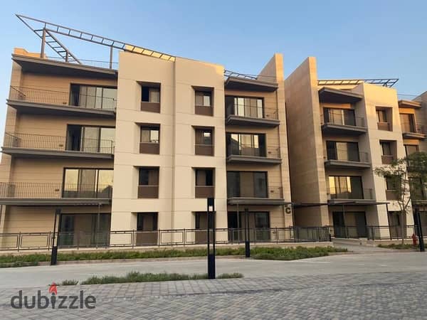 Ground floor apartment with garden for sale, ready to move, in Beverly Hills, Sheikh Zayed