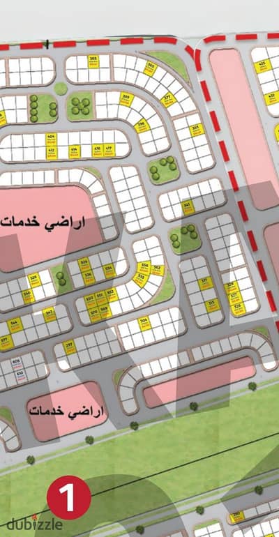 قطعة أرض 500م للبيع في بيت الوطن – شمال المطار – أكتوبر الجديدة  مسلسل 1 موقع مميز - مناسبة للاستثمار أو البناء