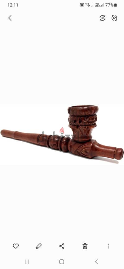 بايب هندى خشب  ذو مواصفات خاصه من اجود انواع العود
