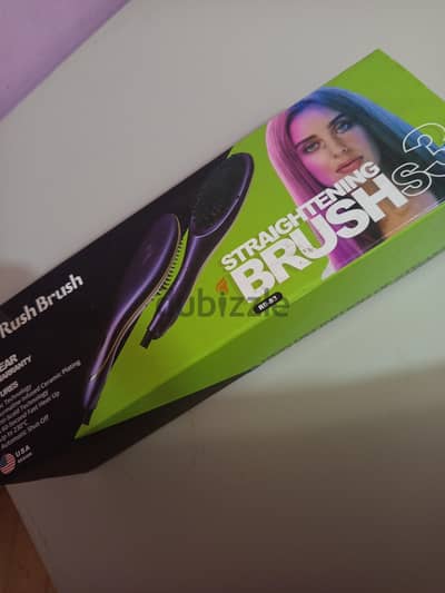 rush brush hair straightener