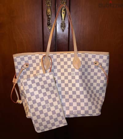 Louis Vuitton  Neverfull MM Damier Azur