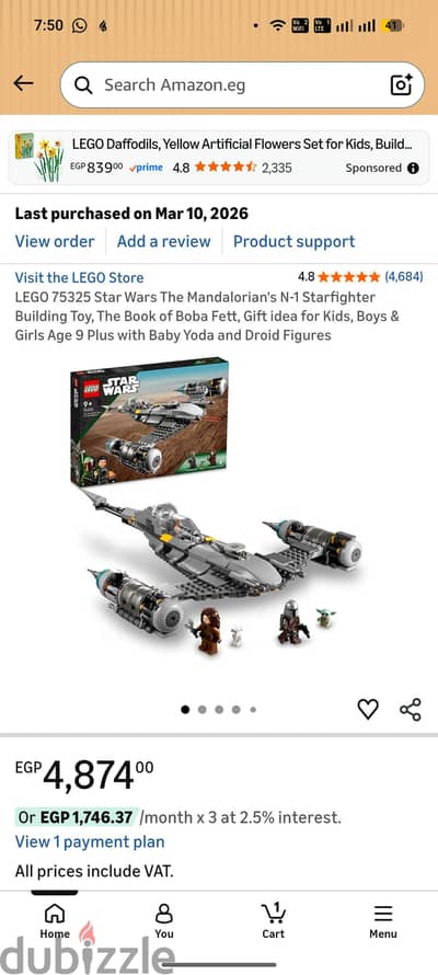 LEGO 75325 Star Wars The Mandalorian's N-1 Starfighter