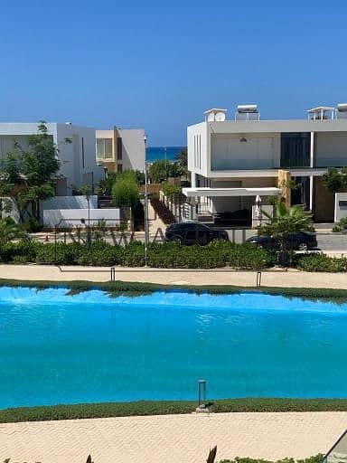 Third Row Sea Standalone Villa directly on Lagoon & with Sea View 3 mins walking to the Beach in Seashell Sidi Abdelrahman North Coast developments