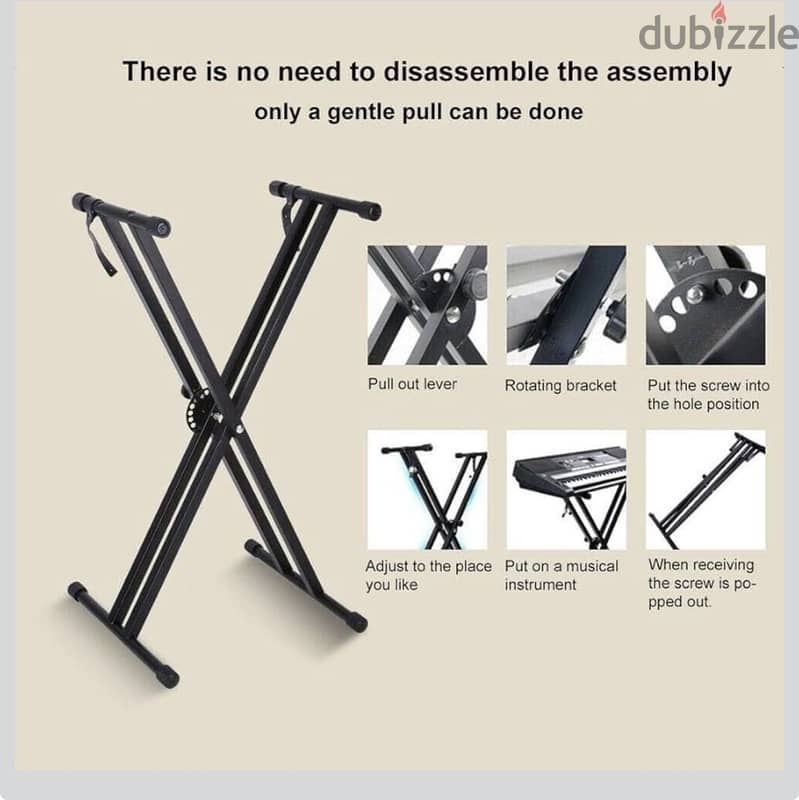 Double-X Keyboard Stand 3