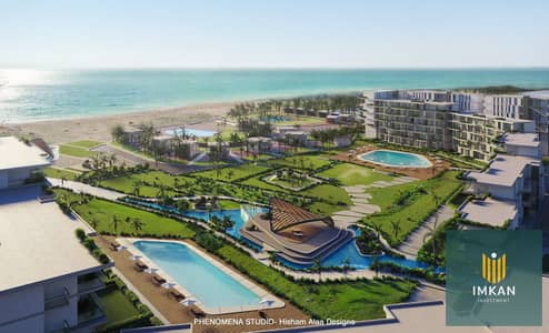 شالية للبيع / 3 غرف / صف اول بحر متشطب بالتكيفات بمقدم 450 الف فى الساحل بقرية جلى _ Glee _ شاليه للبيع فى جلي