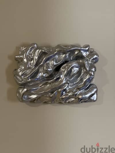 3D silver metallic painting