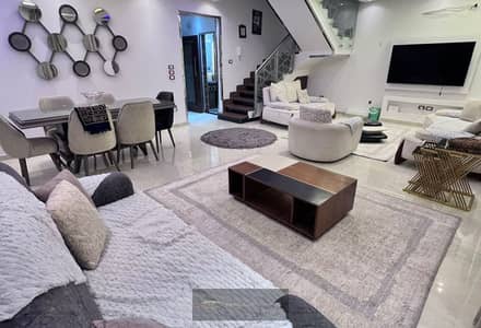 Fully Furnished Twin House for Rent with Spacious Garden and Roof in Continental Residence – Next to Beverly Hills and Zayed 6 Entrance