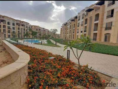 Ready-to-move apartment on the ground floor in Garden Compound Stone Residence, finished with electrical and plumbing installations.