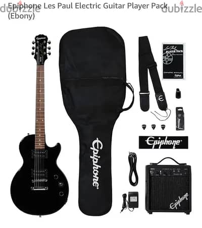 للبيع جيتار Epiphone Les Paul Player Pack كامل – حالة ممتازة (جديد ولم