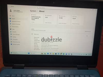 لابتوب hp الجيل 11 / G7  هارد 128 جيجا رامات 8 جيجا. ويندوز 11.
